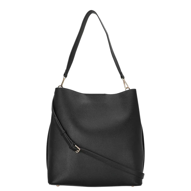 Seidenfelt Meloy Hobo - Bolso de hombro (black)