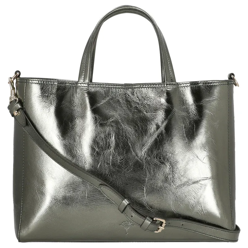 Joop Metallico Elea - Bolso de mano 35 cm (burnt olive)