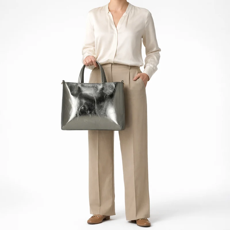 Joop Metallico Elea - Bolso de mano 35 cm (burnt olive)