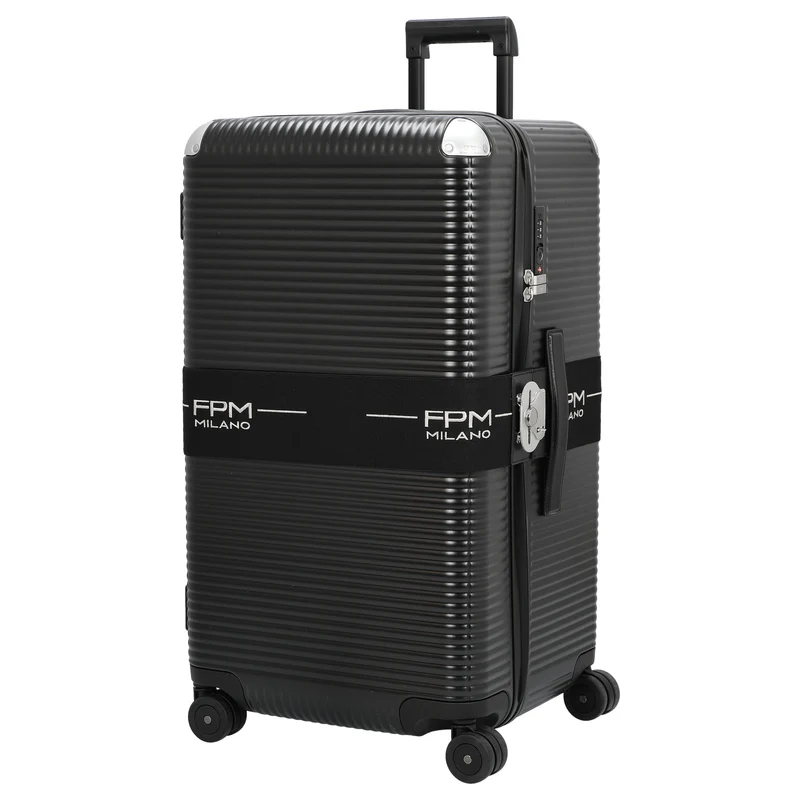 FPM Milano Bank Zip Deluxe Trunk on Wheels M - Trolley de 4 ruedas M 73 cm (eclipse black)