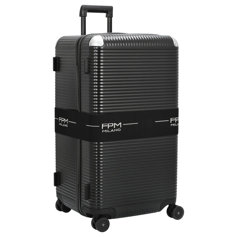FPM Milano Bank Zip Deluxe Trunk on Wheels M - Trolley de 4 ruedas M 73 cm (eclipse black)
