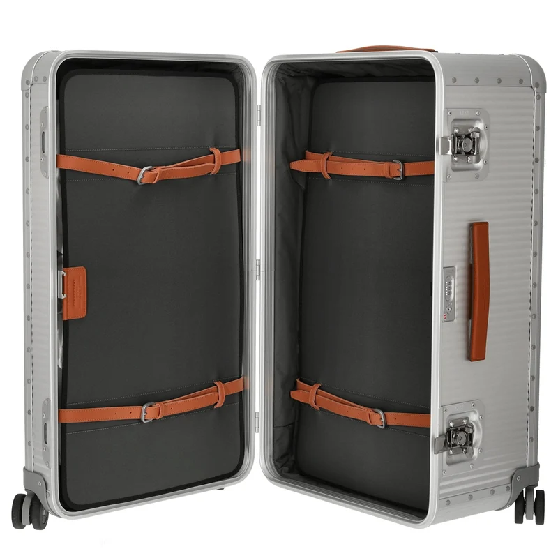 FPM Milano Bank aluminum Trunk on Wheels - Trolley de 4 ruedas 75,5 cm (moonlight silver)