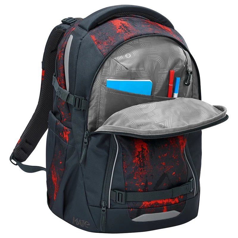 Coocazoo Mate - Mochila escolar 48 cm (Broken Black)