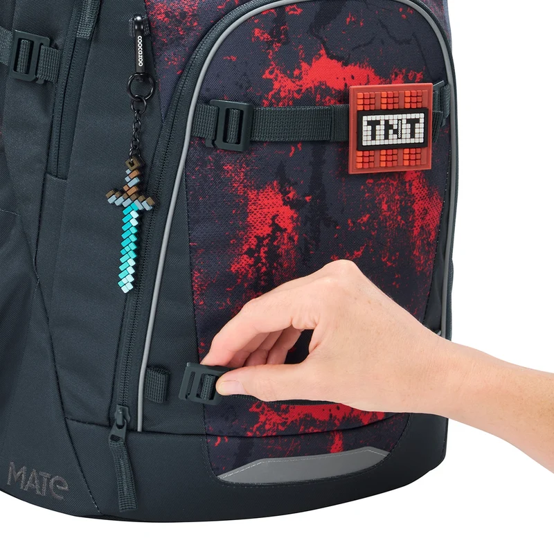 Coocazoo Mate - Mochila escolar 48 cm (Broken Black)