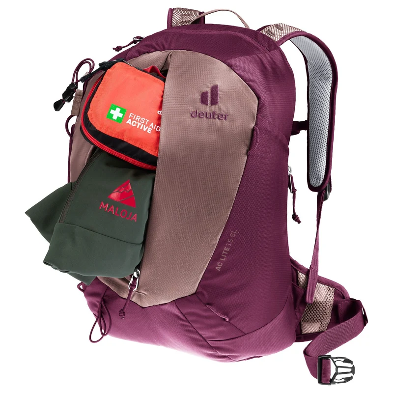 Deuter AC Lite 15 SL - Mochila de senderismo para mujer 44 cm (ashrose-cassis)