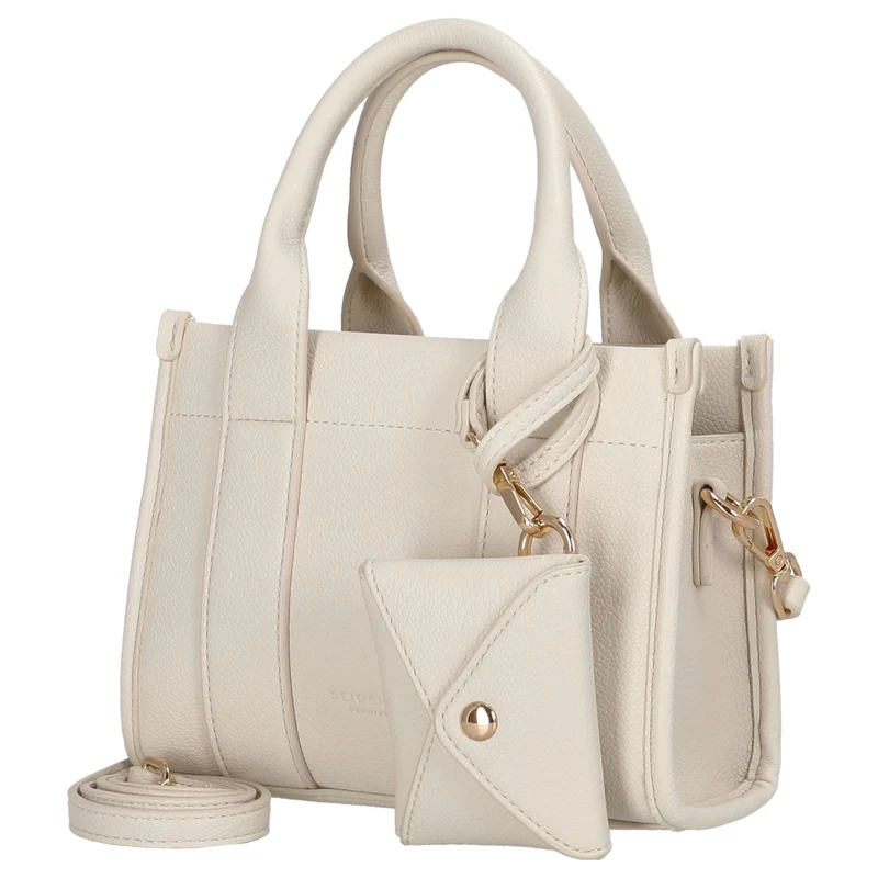 Seidenfelt Meloy Mini Tote - Bolso de mano 20 cm (soft cream)