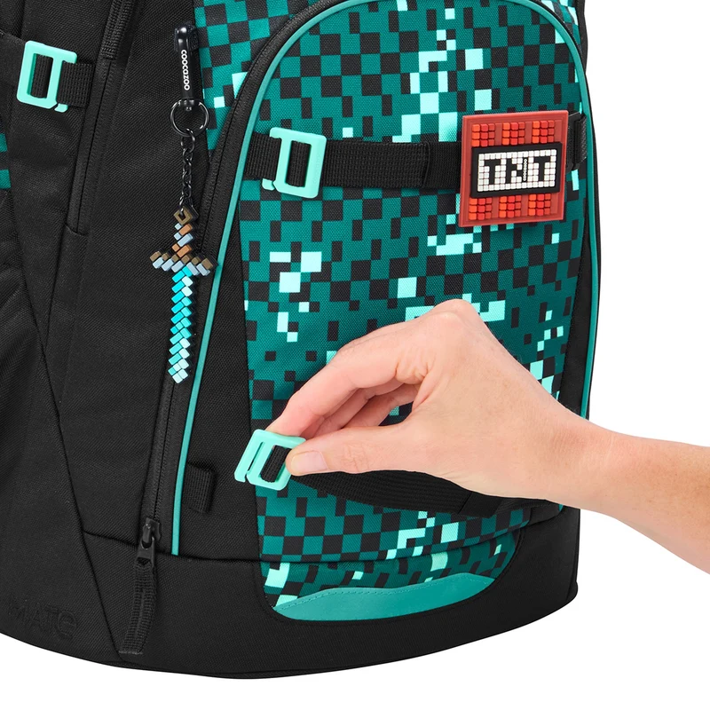 Coocazoo Mate - Mochila escolar 48 cm (Pixel Blox)