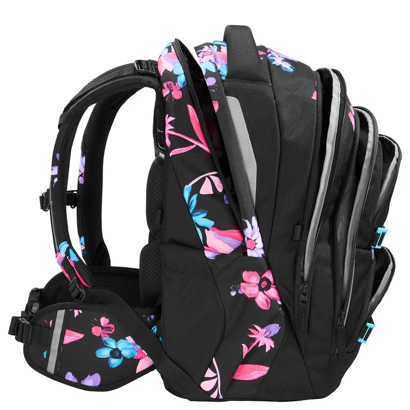 Coocazoo Porter - Mochila escolar 44 cm (Floral Artnight)