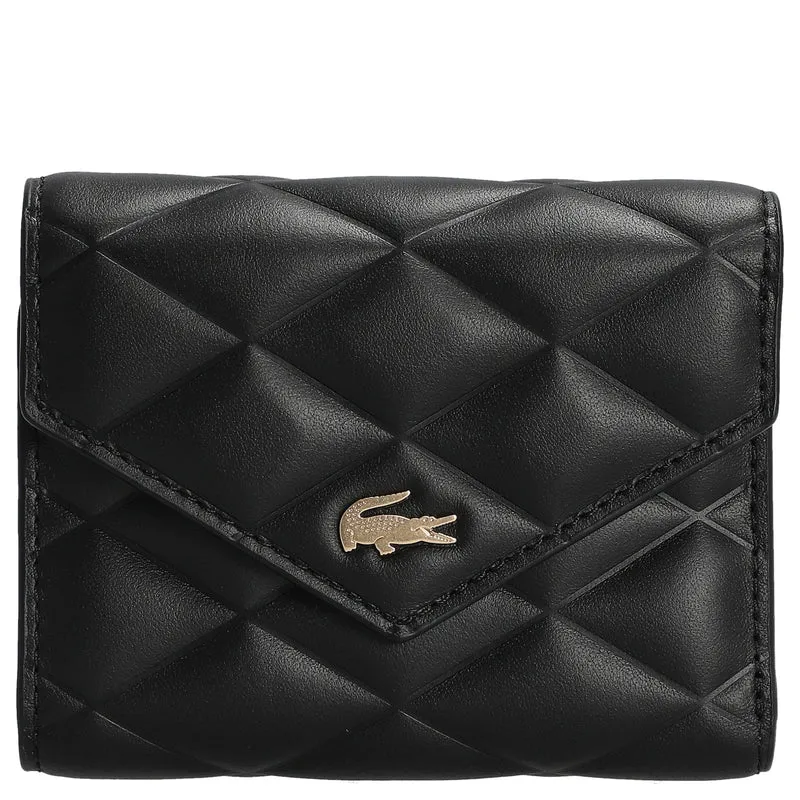 Lacoste Billfold Compact Wallet - Cartera 6cc 11.5 cm (noir)