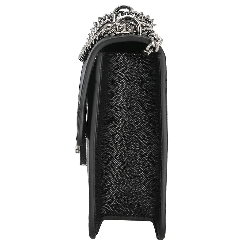 Seidenfelt Roros - Bolso de hombro 21 cm (black/silver)