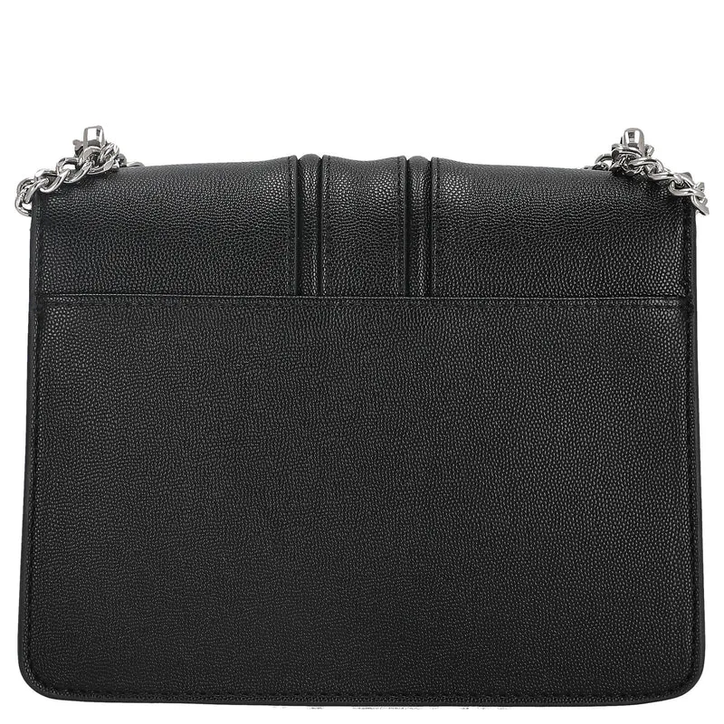 Seidenfelt Roros - Bolso de hombro 21 cm (black/silver)
