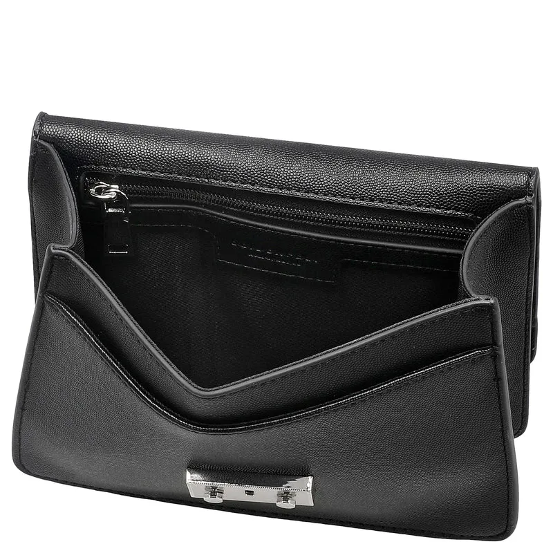 Seidenfelt Roros - Bolso de hombro 21 cm (black/silver)