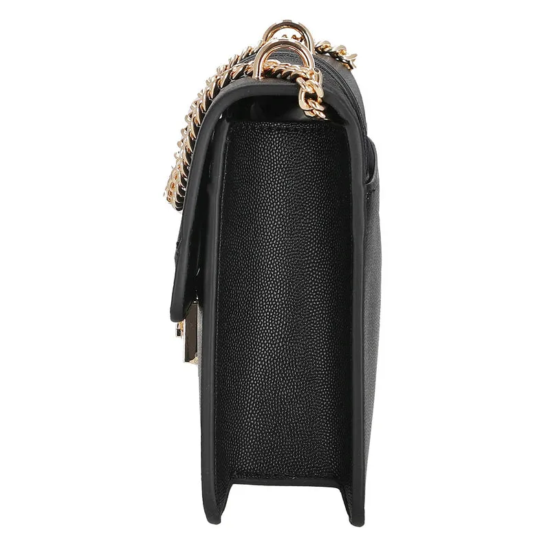 Seidenfelt Roros - Bolso de hombro 21 cm (black/gold)