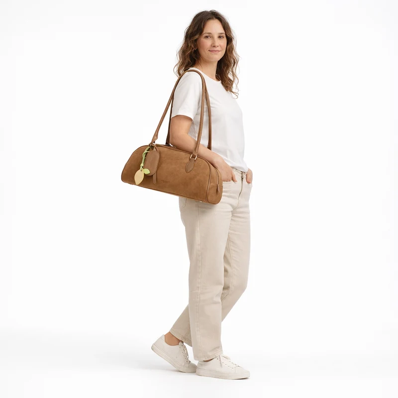Seidenfelt Nibe - Bolso de hombro 39 cm (sweet caramel)
