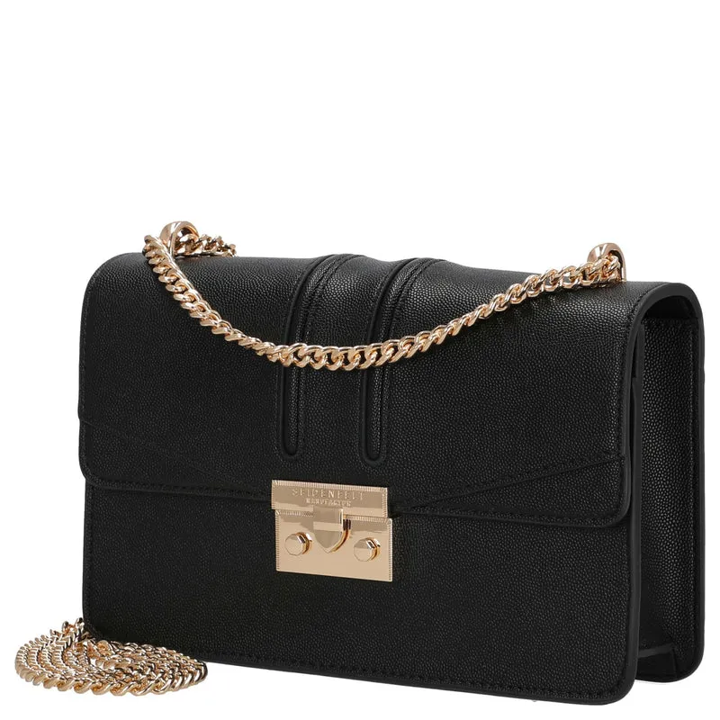 Seidenfelt Roros East-West - Bolso bandolera 23 cm (black/gold)