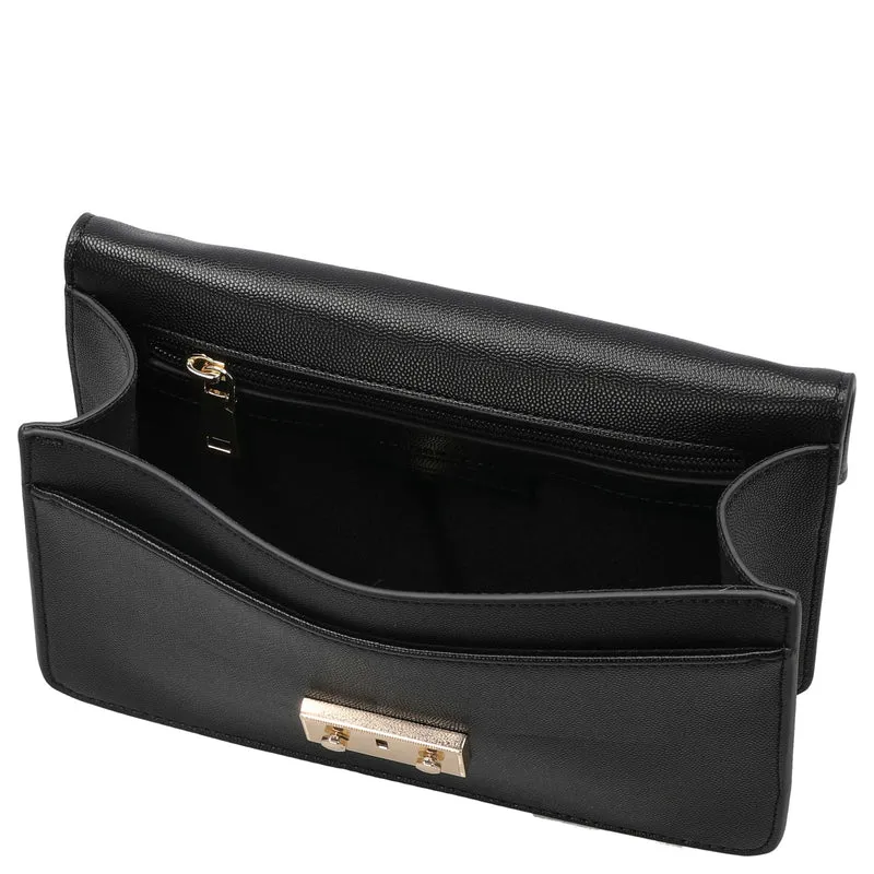 Seidenfelt Roros East-West - Bolso bandolera 23 cm (black/gold)