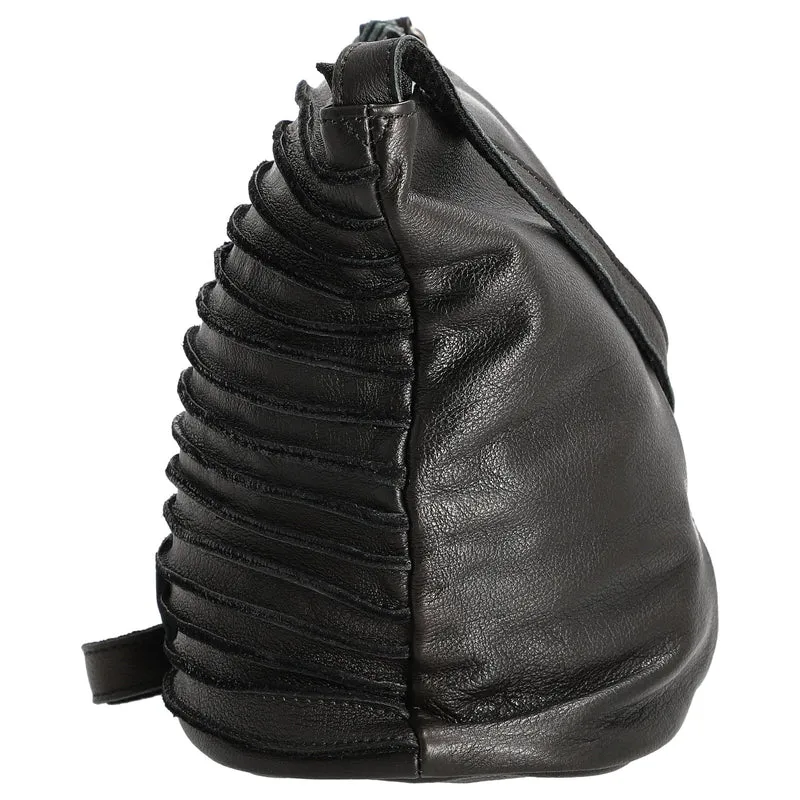 FREDsBRUDER Riffelinchen - Bolso de hombro 28 cm (black)