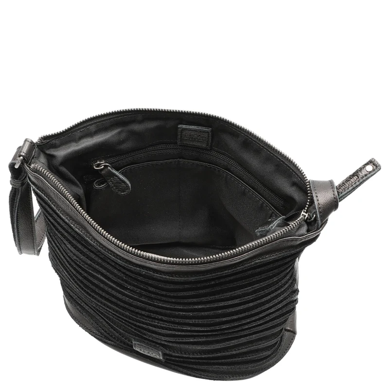 FREDsBRUDER Riffelinchen - Bolso de hombro 28 cm (black)