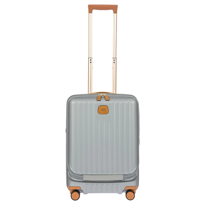 Brics Capri - Trolley de cabina con 4 ruedas y bolsillo frontal 55 cm (silver)