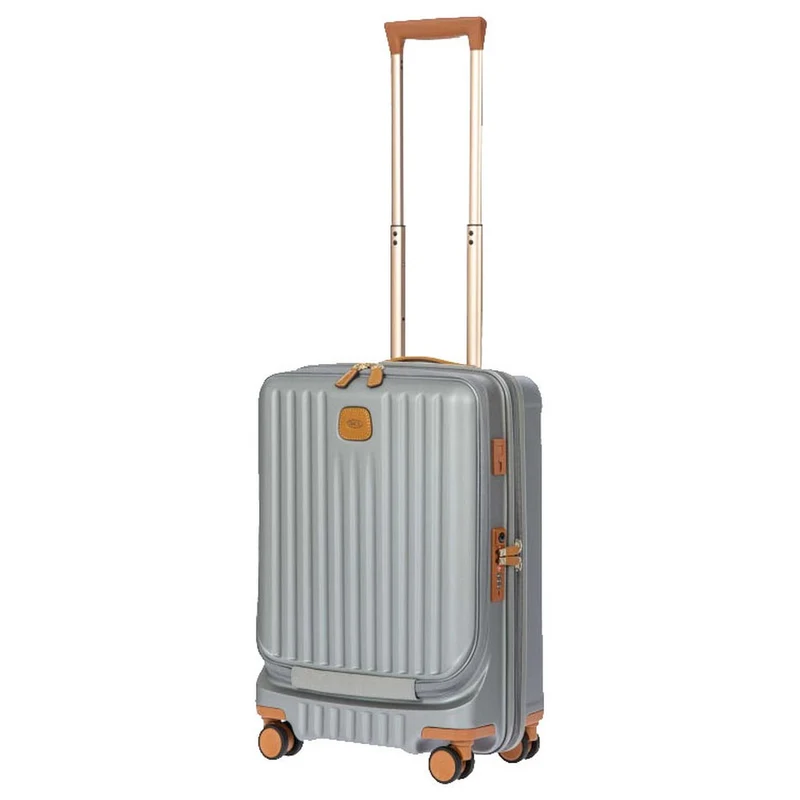 Brics Capri - Trolley de cabina con 4 ruedas y bolsillo frontal 55 cm (silver)