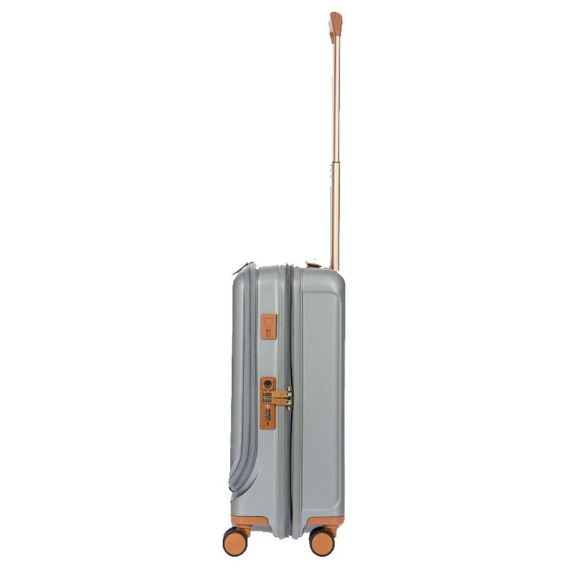 Brics Capri - Trolley de cabina con 4 ruedas y bolsillo frontal 55 cm (silver)