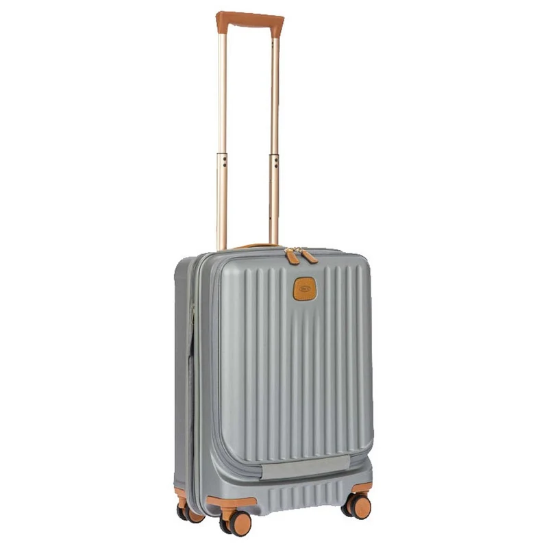 Brics Capri - Trolley de cabina con 4 ruedas y bolsillo frontal 55 cm (silver)