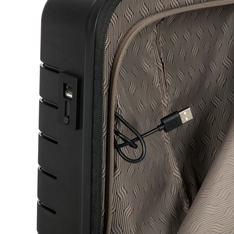 Brics BY Ulisse - Trolley de cabina de 4 ruedas 55 cm expandible (black)
