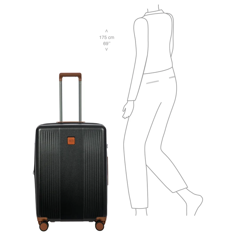 Brics Ferrara - Trolley de 4 ruedas M 67 cm expandible (black)
