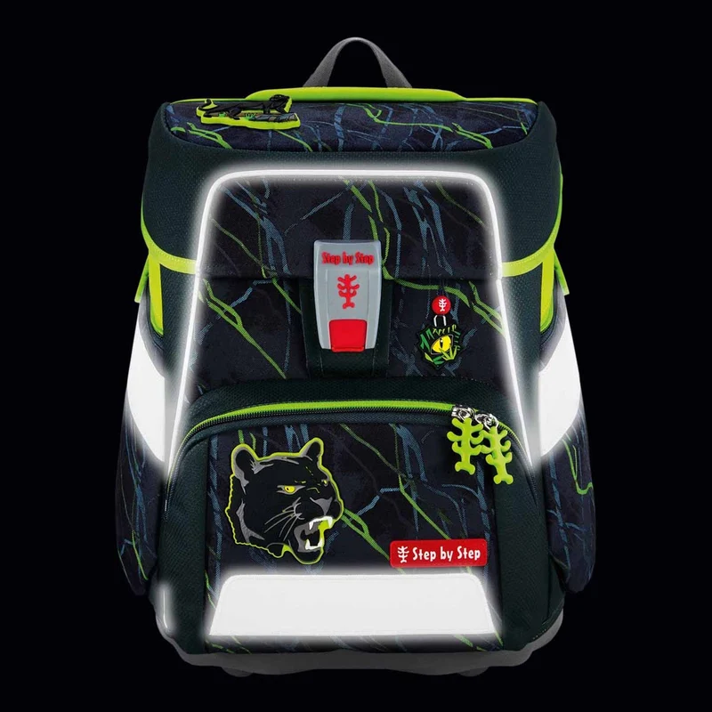 Step by Step Space - Set de mochila escolar 5 piezas (Danger Cat Chiko)