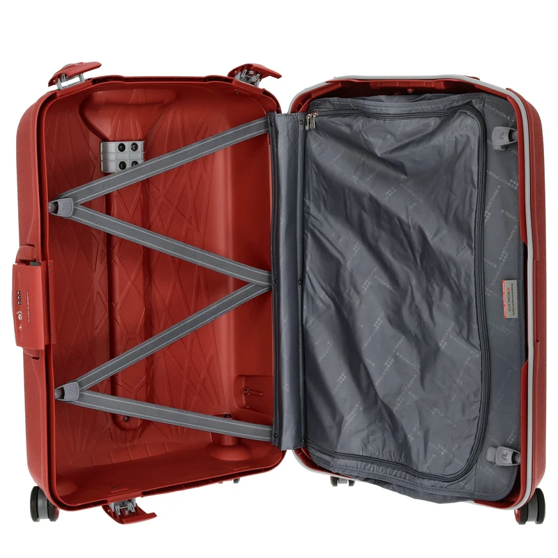 Roncato Light - Trolley de 4 ruedas M 68 cm (rosso)