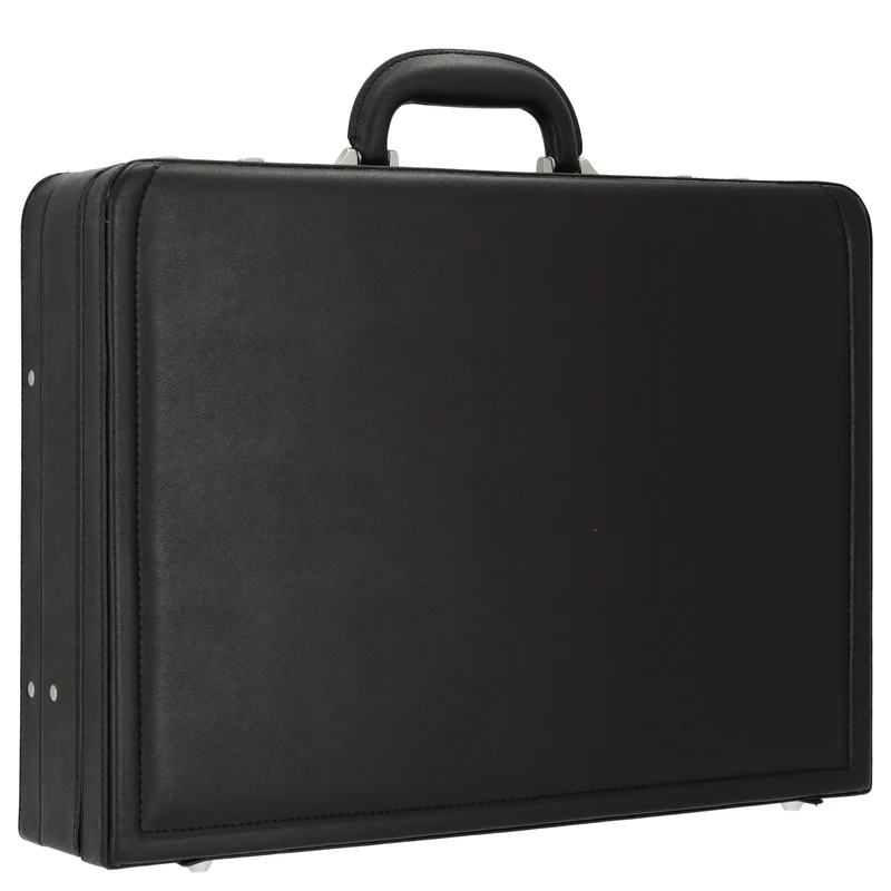 D&N Tradition Business - Maletín de documentos 46 cm expandible PU (schwarz)