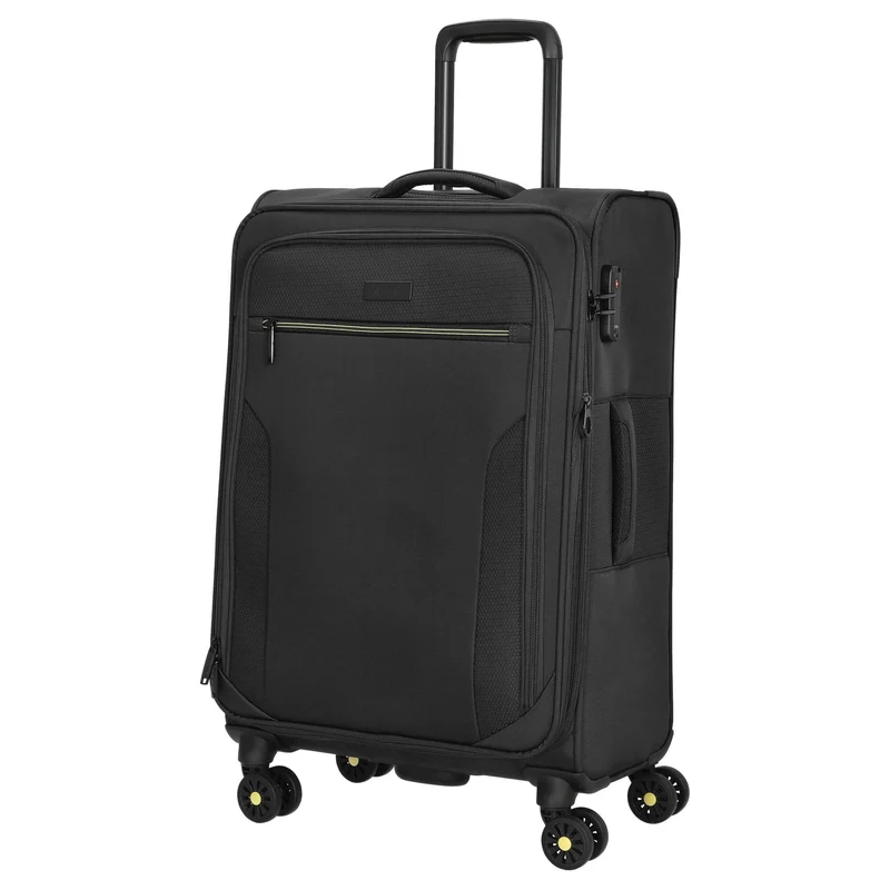 D&N Travel Line 9704 - Trolley de 4 ruedas M 68 cm expandible (black)