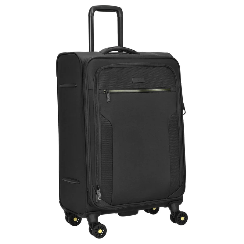 D&N Travel Line 9704 - Trolley de 4 ruedas M 68 cm expandible (black)