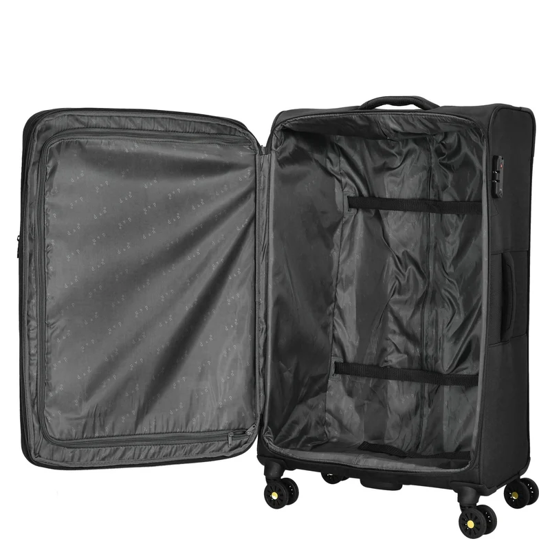 D&N Travel Line 9704 - Trolley de 4 ruedas L 78 cm expandible (black)