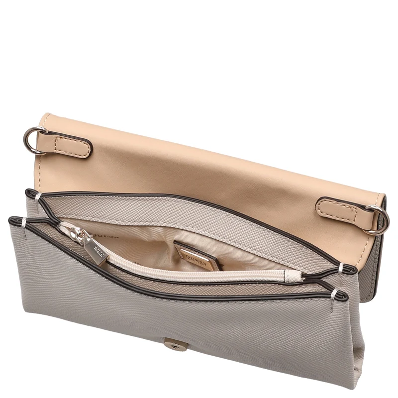 Guess Noelle II Xbody Flap - Bolso bandolera 21 cm (bone)