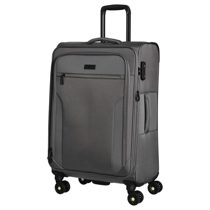 D&N Travel Line 9704 - Trolley de 4 ruedas M 68 cm expandible (grey)