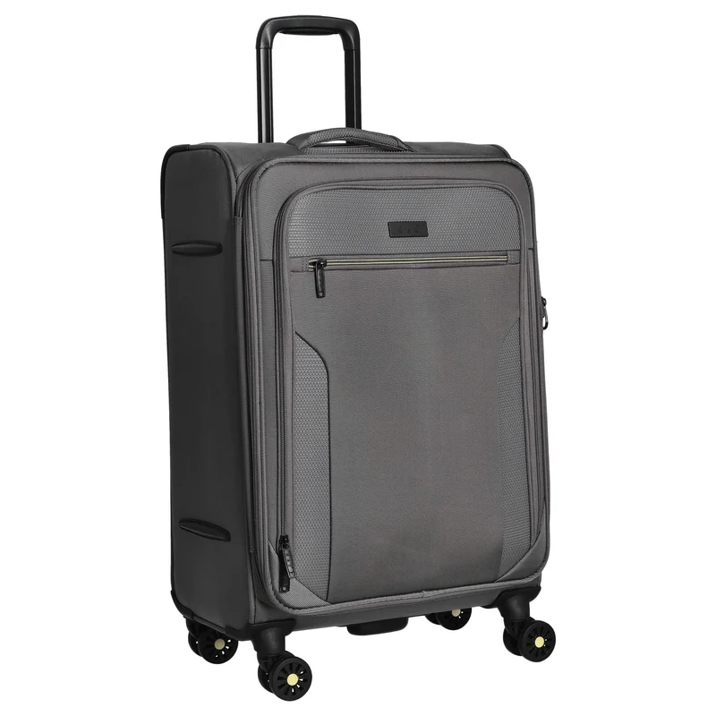 D&N Travel Line 9704 - Trolley de 4 ruedas M 68 cm expandible (grey)