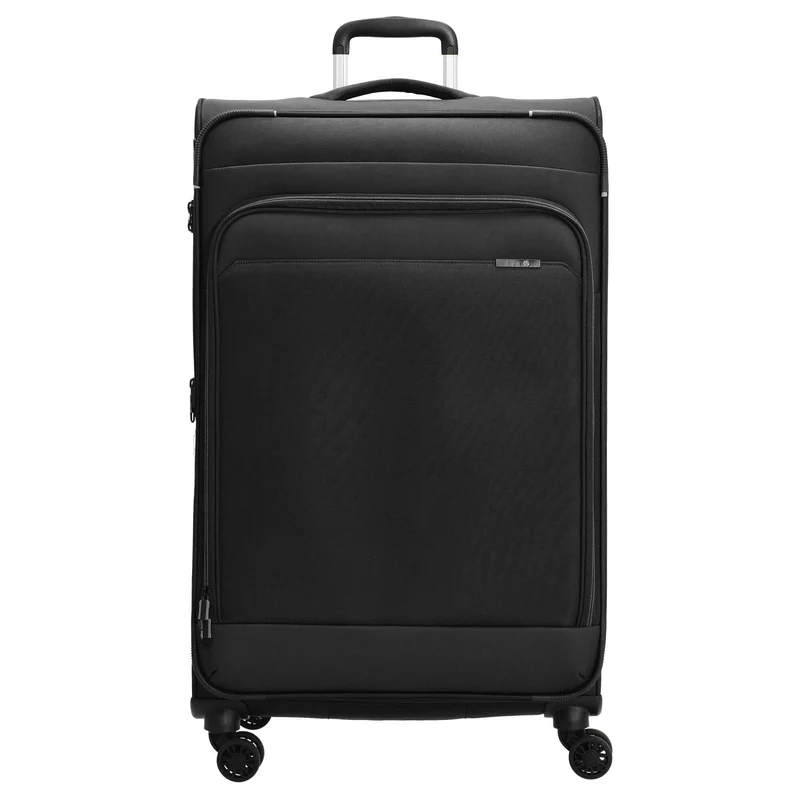 D&N Travel Line 9504 - Trolley con 4 ruedas L 76 cm expandible (black)