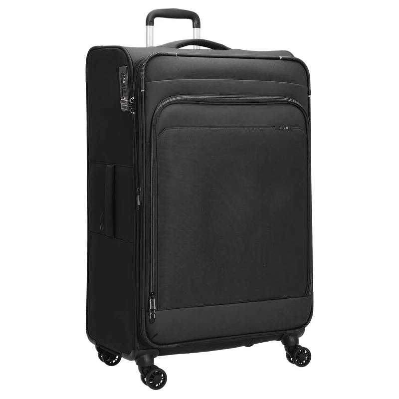 D&N Travel Line 9504 - Trolley con 4 ruedas L 76 cm expandible (black)
