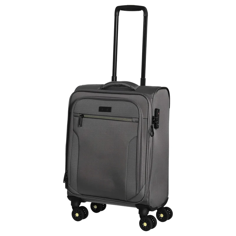 D&N Travel Line 9704 - Trolley de cabina con 4 ruedas S 55 cm (grey)