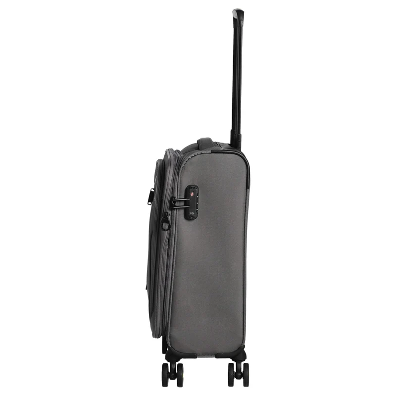 D&N Travel Line 9704 - Trolley de cabina con 4 ruedas S 55 cm (grey)