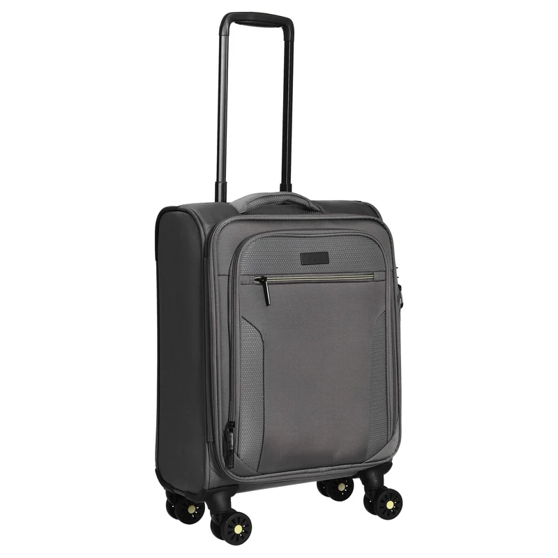 D&N Travel Line 9704 - Trolley de cabina con 4 ruedas S 55 cm (grey)