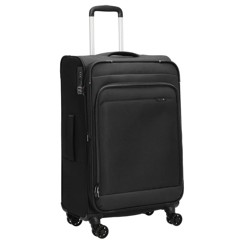 D&N Travel Line 9504 - Trolley de 4 ruedas M 67 cm expandible (black)
