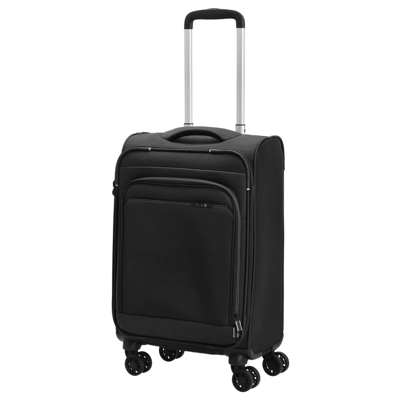 D&N Travel Line 9504 - Trolley de cabina con 4 ruedas S 55 cm (black)