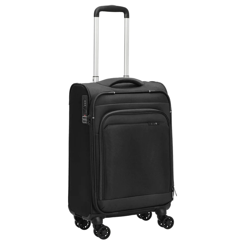 D&N Travel Line 9504 - Trolley de cabina con 4 ruedas S 55 cm (black)