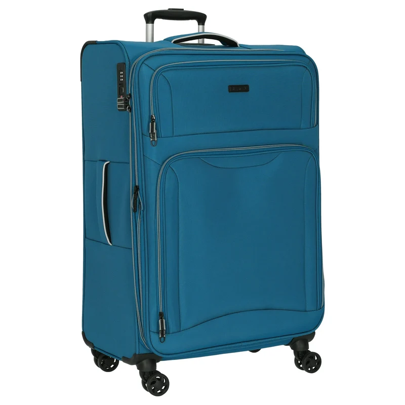 D&N Travel Line 9204 - Trolley de 4 ruedas L 76 cm (blau)