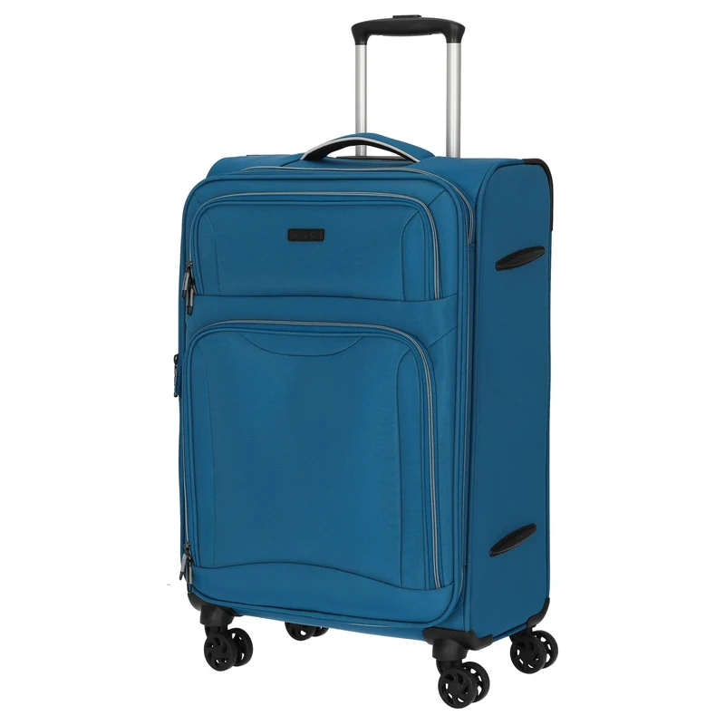 D&N Travel Line 9204 - Trolley de 4 ruedas M 66 cm expandible (blau)