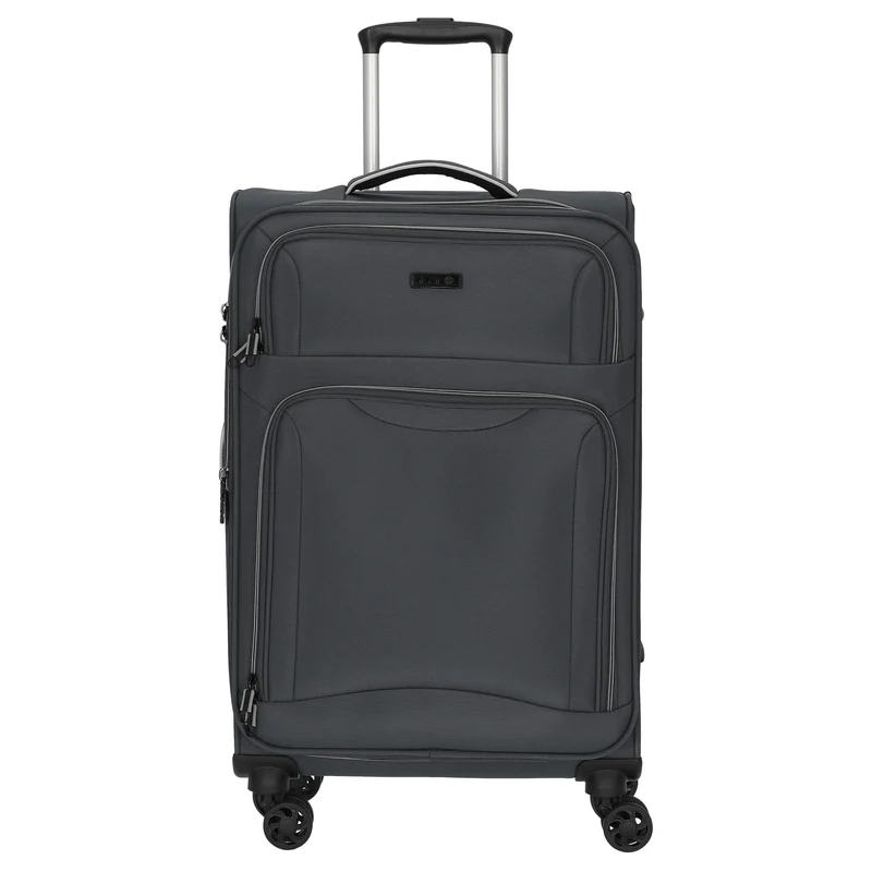 D&N Travel Line 9204 - Trolley de 4 ruedas M 66 cm expandible (grau)