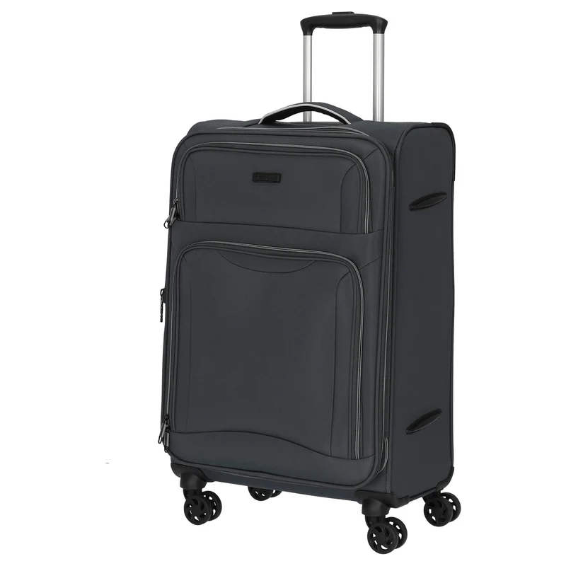 D&N Travel Line 9204 - Trolley de 4 ruedas M 66 cm expandible (grau)