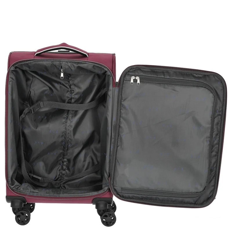D&N Travel Line 9204 - Trolley de cabina con 4 ruedas S 55 cm (purple)
